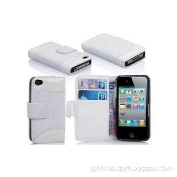 Unique Leather Iphone Wallet Case For Iphone 4 / 4s With Al